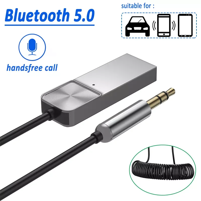 

Wireless Adapter Bluetooth-compatible 5.0 Receiver Transmitter TF/U Disk Play QC2.0 Charge For Headphone TV IR APP Control