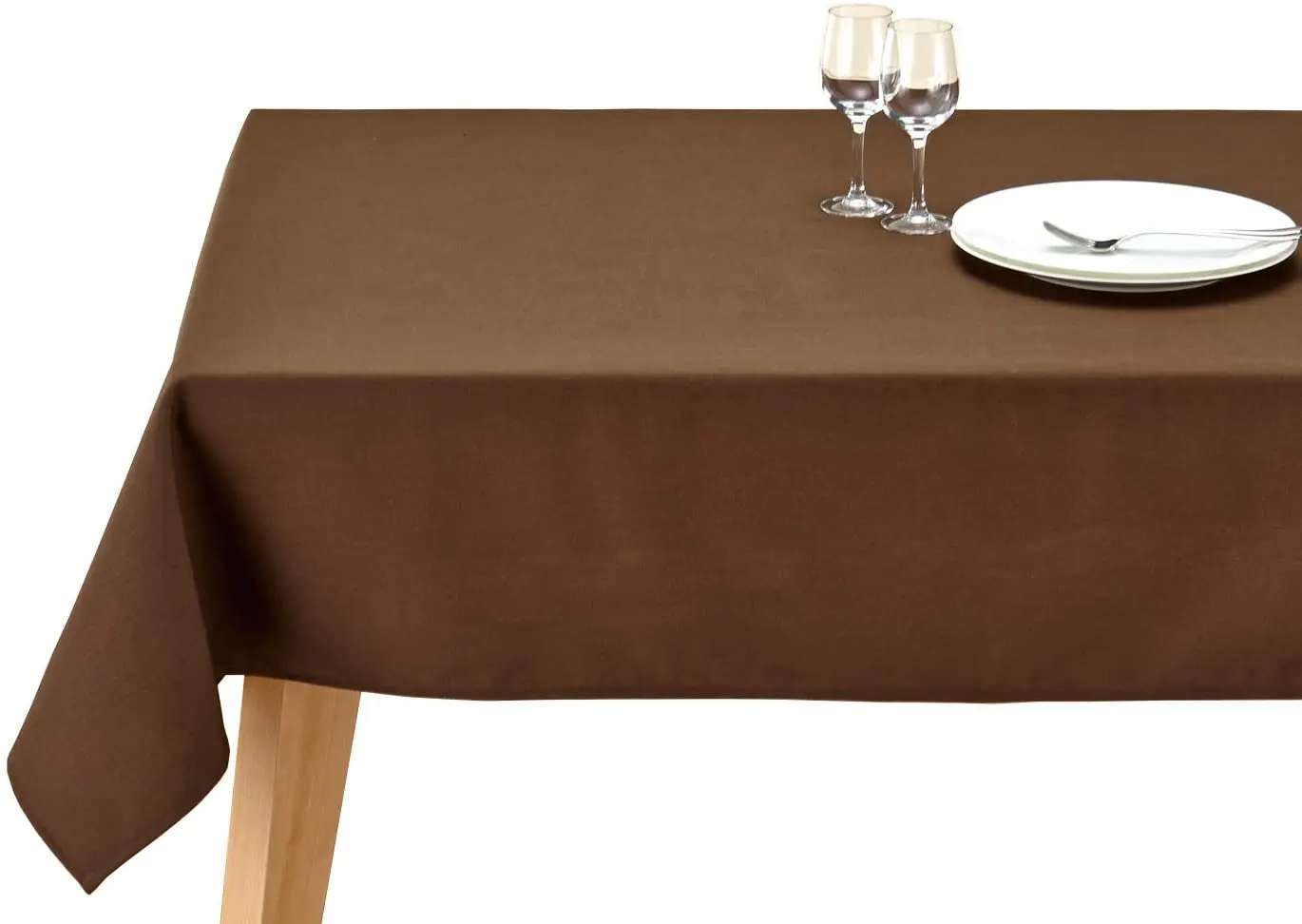 

Zeren Home Straight Brown Carefree Table Cloth 160x300 cm