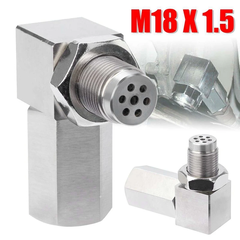 

Universal Oxygen Sensor Extender 90 Degree 02 Bung Extension Catalytic Converter O2 Oxygen Sensor Spacer M18X1.5