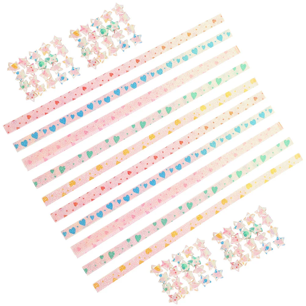 

Origami Stars Papers Colored Star Paper Strips Double Sided Origami Stars Paper Solid Color Paper Strips Diy Hand Art Crafts
