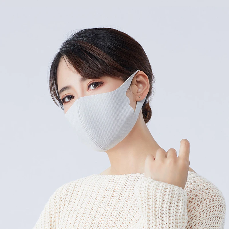 

Ohsunny Fashion Women Mask For Face 3D Crop Warm Windproof Dust-Proof Anti-Mite Sunscreen Breathable Washable Natural Latex