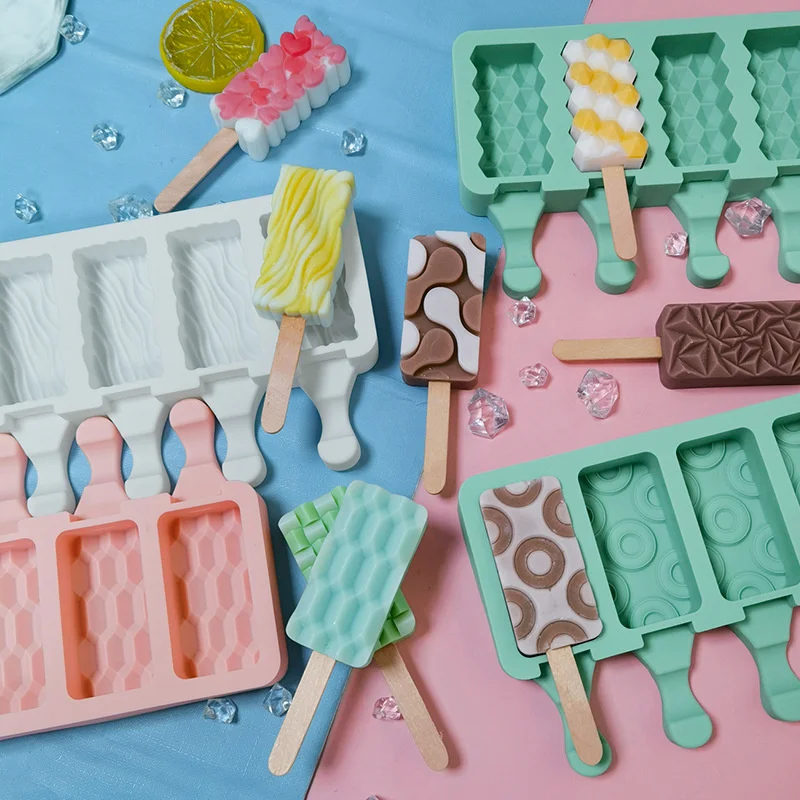 

DIY Ice Cream Chocolate Cake Mold Popsicle Mold Summer Silicone MoldSilicone Pastry Mold Baking Silica Gel Cute Kids Children