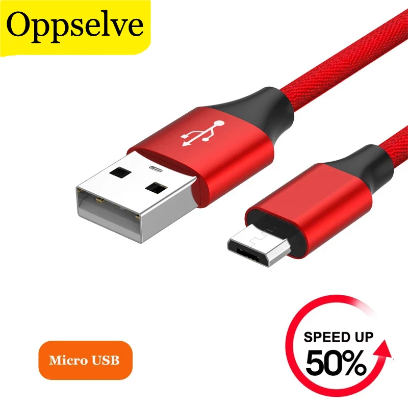 

Oppselve Micro Usb Cable 5V 2A Fast Charging Data Charger Cable For Samsung Xiaomi Huawei Charger Cabel Micro USB Cord Wire Tubo