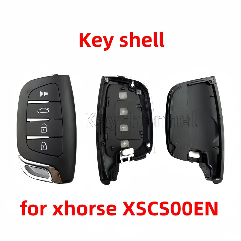 

Брелок с 4 кнопками VVDI, чехол для автомобильного ключа Xhorse, чехол для смарт-ключа, брелок без ключа для Xhorse XSCS00EN, сменный корпус с дистанционным управлением