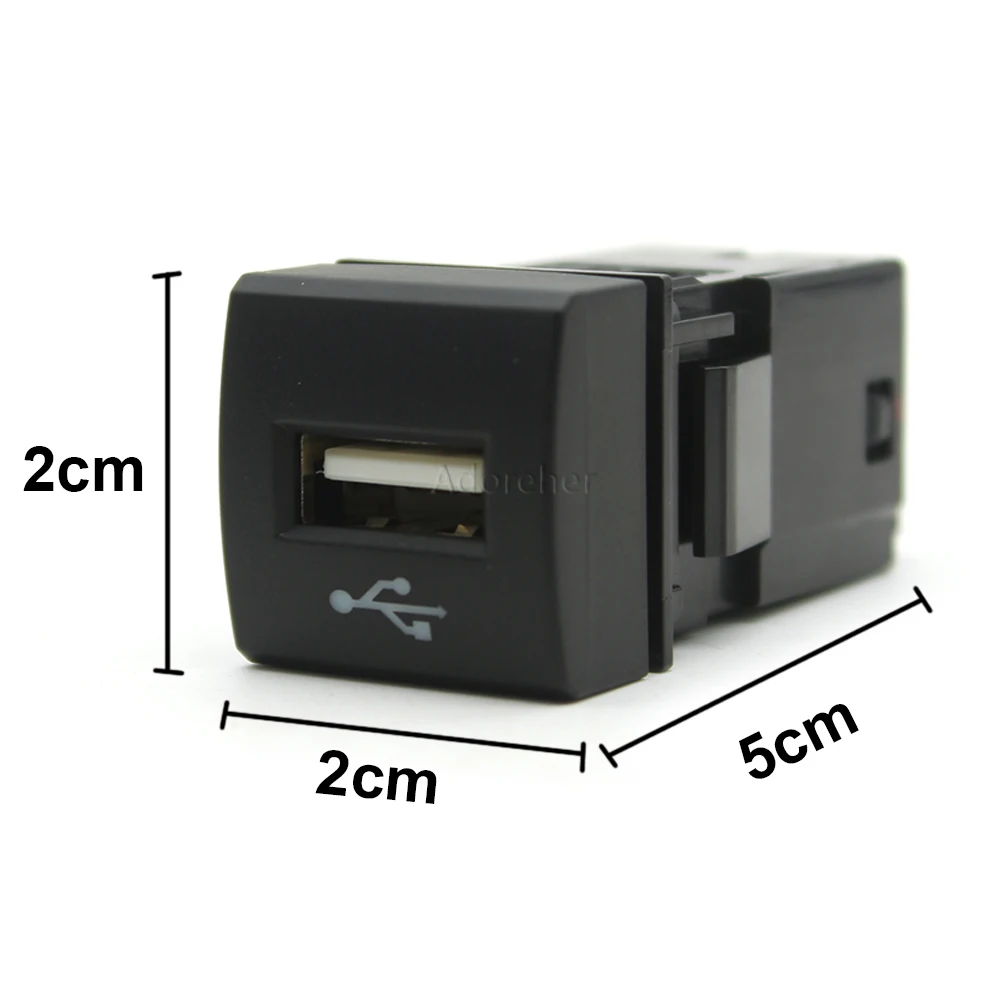 Автомобильный Черный USB-адаптер для входа аудио радио U-диск флэш-разъем