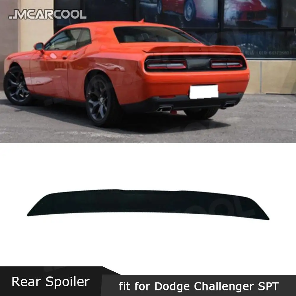 Carbon fiber / ABS Material Rear Lip Spoiler Fit for Dodge Challenger SPT A Style Auto Car Decoration 2011 - 2014