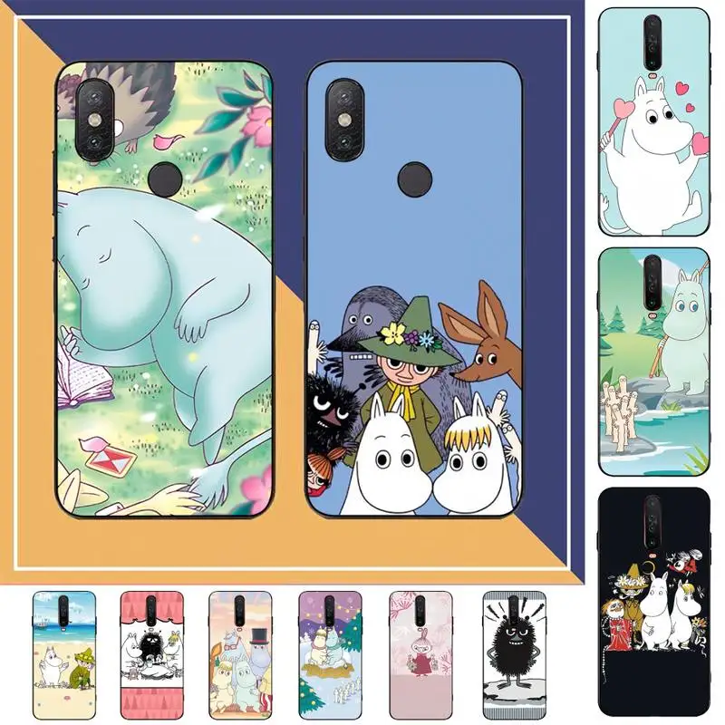 

MINISO Cartoon Cute H-Hippo M-MoomineS Phone Case for Redmi Note 8 7 9 4 6 pro max T X 5A 3 10 lite pro