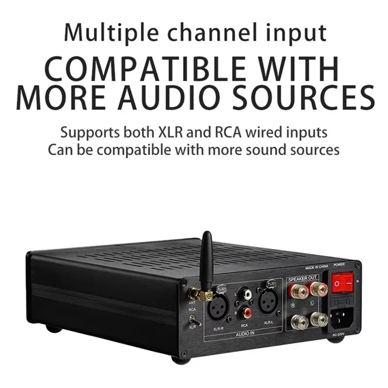 Цифровой аудио усилитель мощности TPA3255 300 Вт * 2 HiFi 0 XLR RCA Bluetooth 5 1 тональный высокий