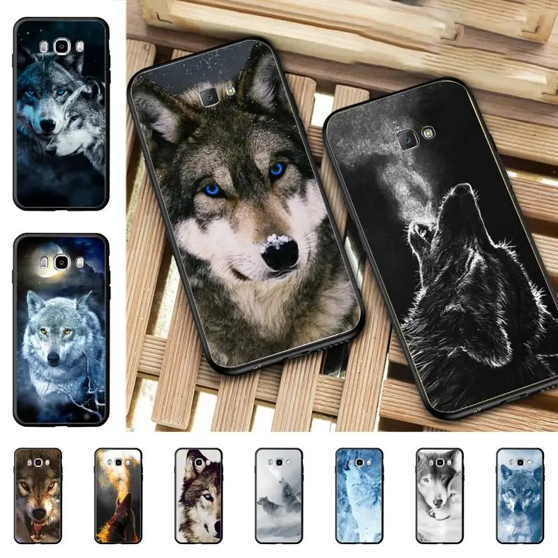 

YNDFCNB Angry snow wolf Phone Case for Samsung J 2 3 4 5 6 7 8 prime plus 2018 2017 2016 core