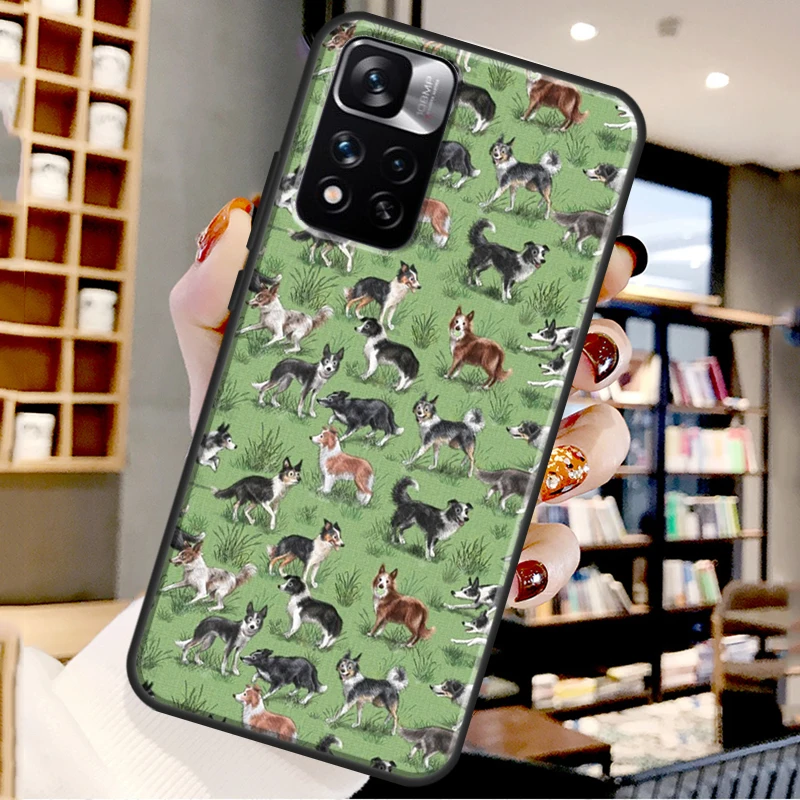 Чехол Border Collie Dog для Xiaomi Redmi Note 11 Pro чехол 10 9 8 10S 9S 9A 9C 9T Coque |