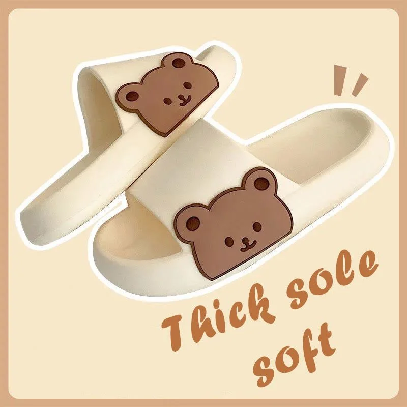 Женские шлепанцы 2022 модная обувь Мультяшные толстые корейские женские и мужские