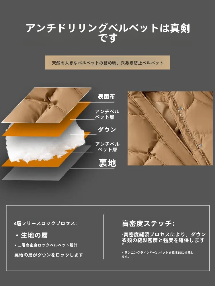 2024 новый зимний пуховик женский свободный универсальный средней длины маленькая