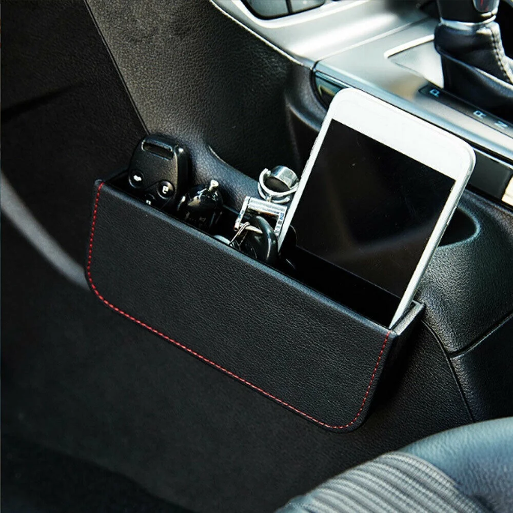 

Car Interior Accessories Phone Organizer Storage Bag Box Holder Universal Black