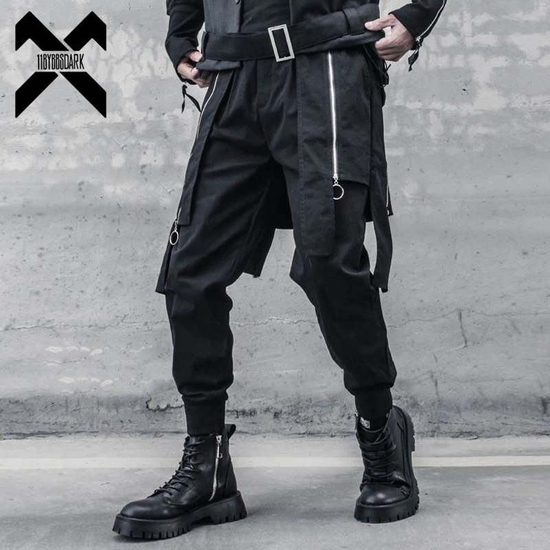 

Мужские брюки-карго в стиле хип-хоп, на молнии