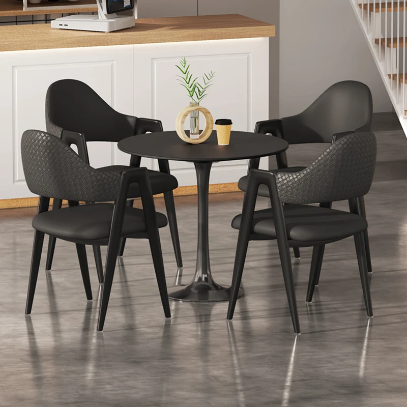 Luxury Leather Vanity Bedroom Office Chairs Arm Dining Woonkamer Stoelen Home Furniture