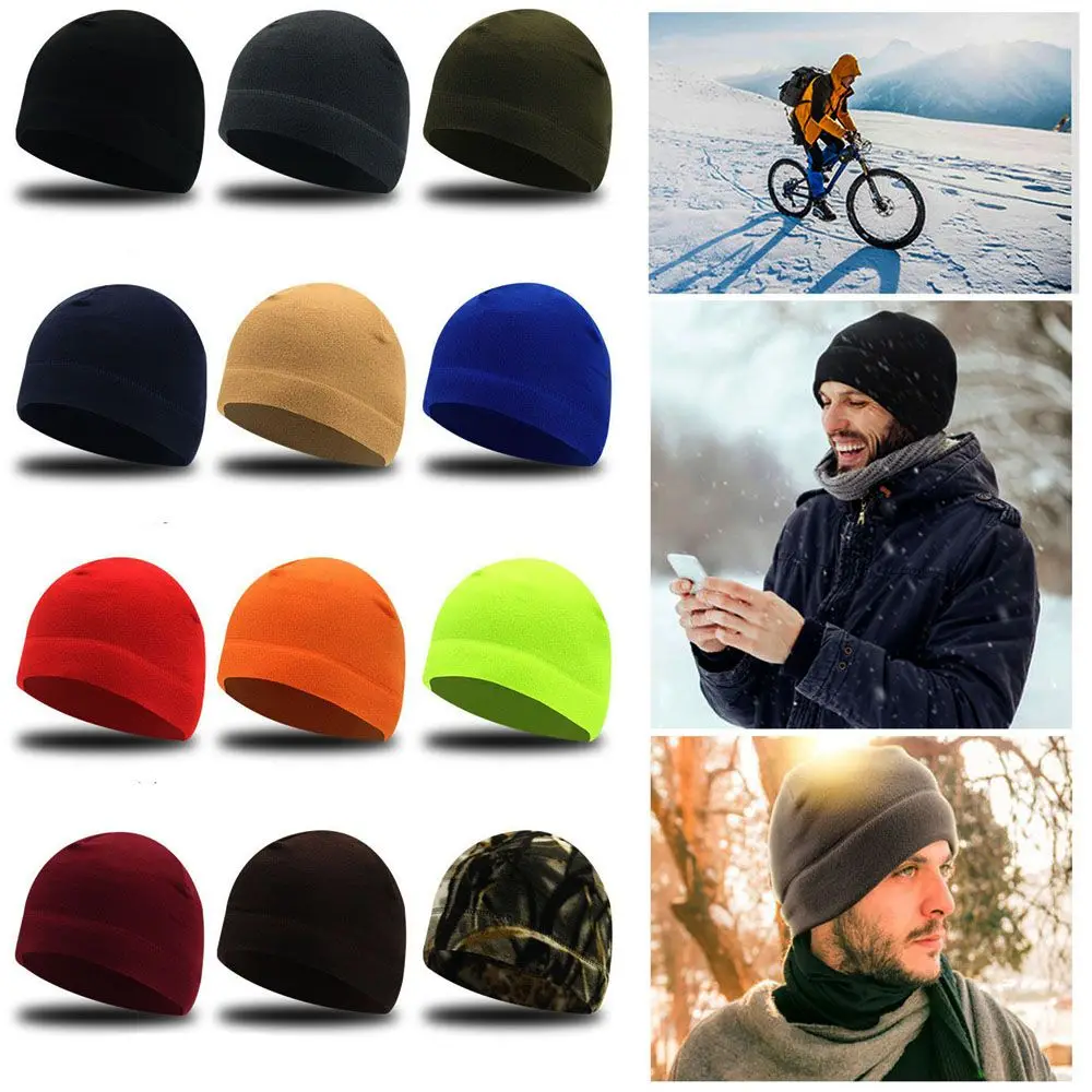 

Warm Fleece Fabric Hats Classic Tactical Windproof Outdoor Hiking Accessories Fishing Cycling Hunting Military Men Caps