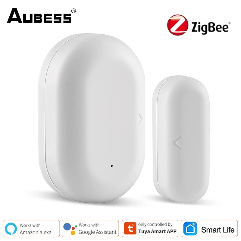 

Tuya Smart Door Sensor ZigBee Window Open / Closed Remote Detector Notificati Security Alarm System Works With Alexa Google Home