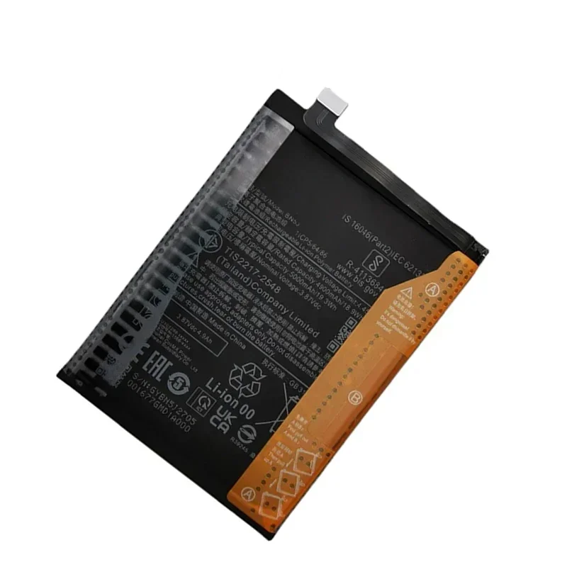 2024 года 100% оригинальный аккумулятор 5000 мАч BN5J для Xiaomi Redmi Note 12 5G/12T Pro/POCO X5 5G