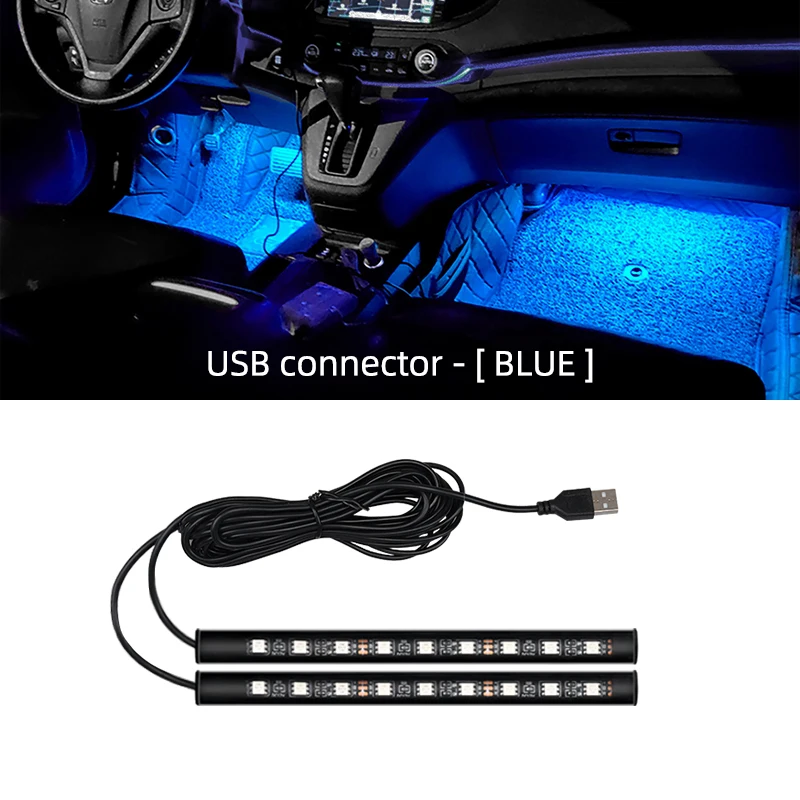 

Светодиодная подсветка для автомобиля, USB-интерфейс для сигареты, подставка под ногу, украшение, атмосферные неоновые лампы, аксессуары для автомобильного интерьера