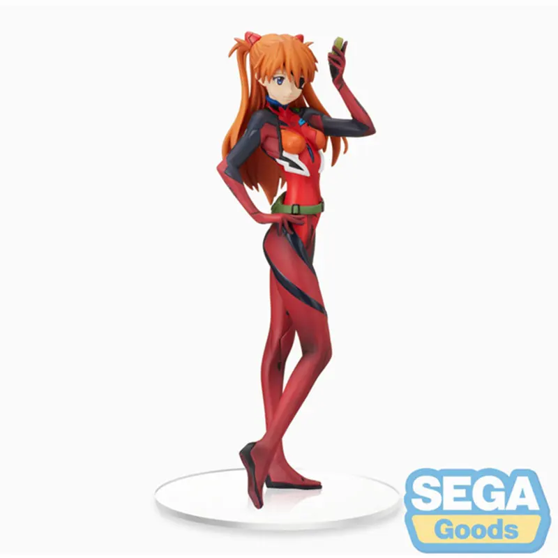 

In Stock Original Ayanami Rei SEGA SPM EVA Anime Action Figure Model Langley Asuka Combat Collectible Anime Figurine Toy