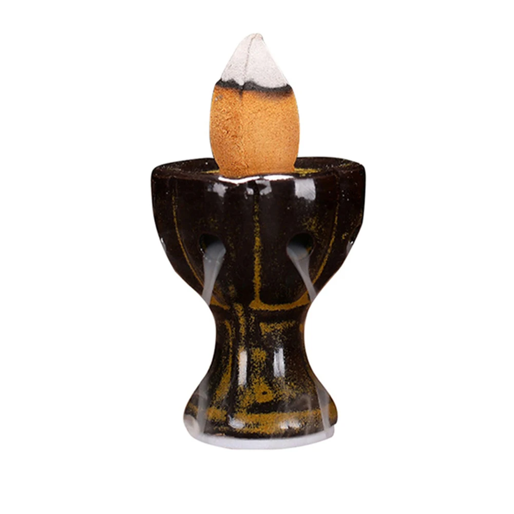 

Backflow Incense Burner Creative Home Decor Ceramic Ornamental Flow Smoke Aromatherapy Burner Backflow Stick Incense Burner