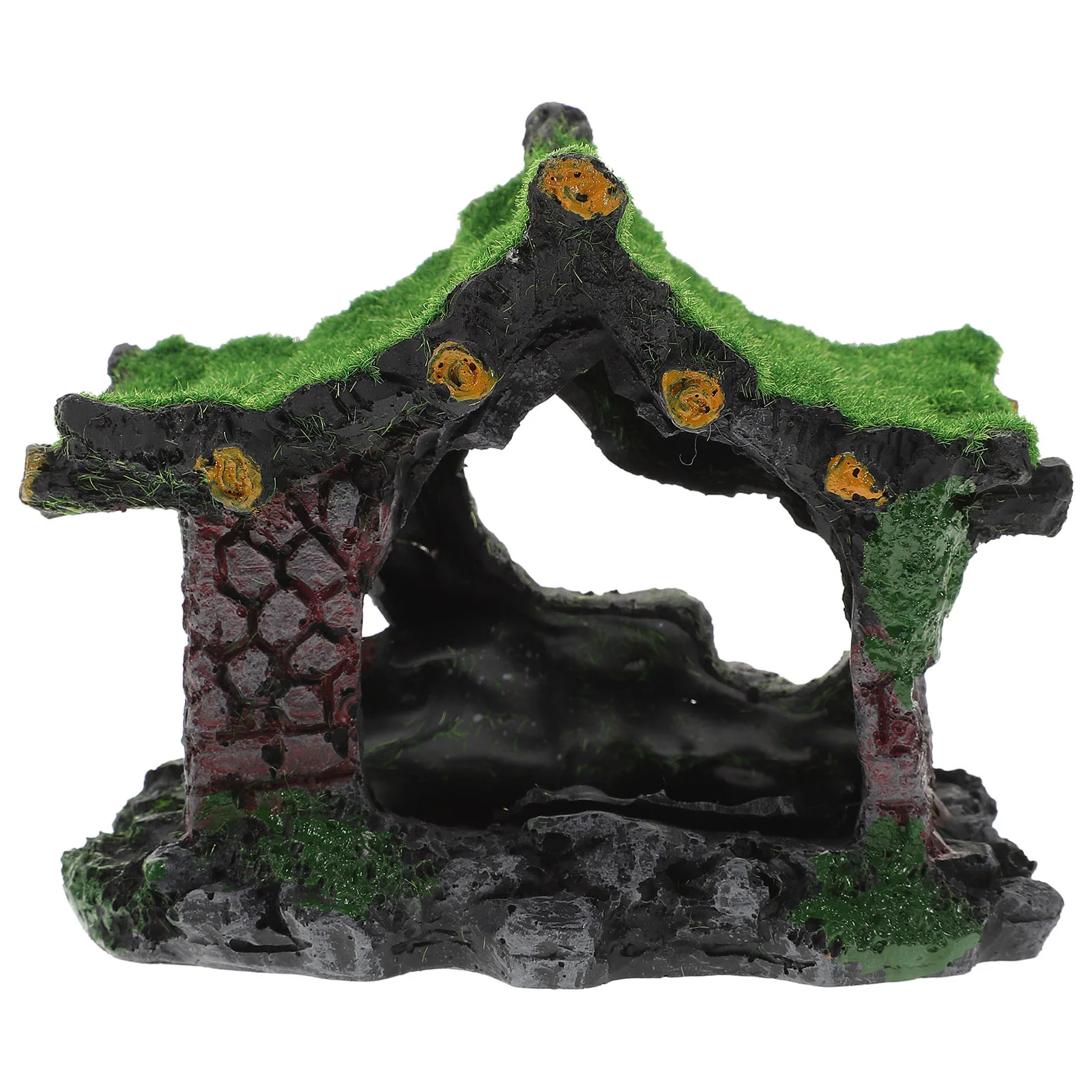 

Aquarium Cave Tank Decor Resin Shelter Hideout House Accessories Caves Decorations Betta Castle Ornament Shrimp Landscaping