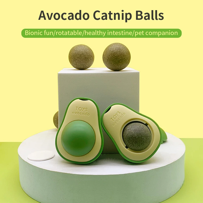 

Cat Toy Mint Ball for Cat Catnip Ball Cat Catnip Toys Smart Cat Ball Edible Balls Rotatable Healthy Pet Toy Cat Playing Toys