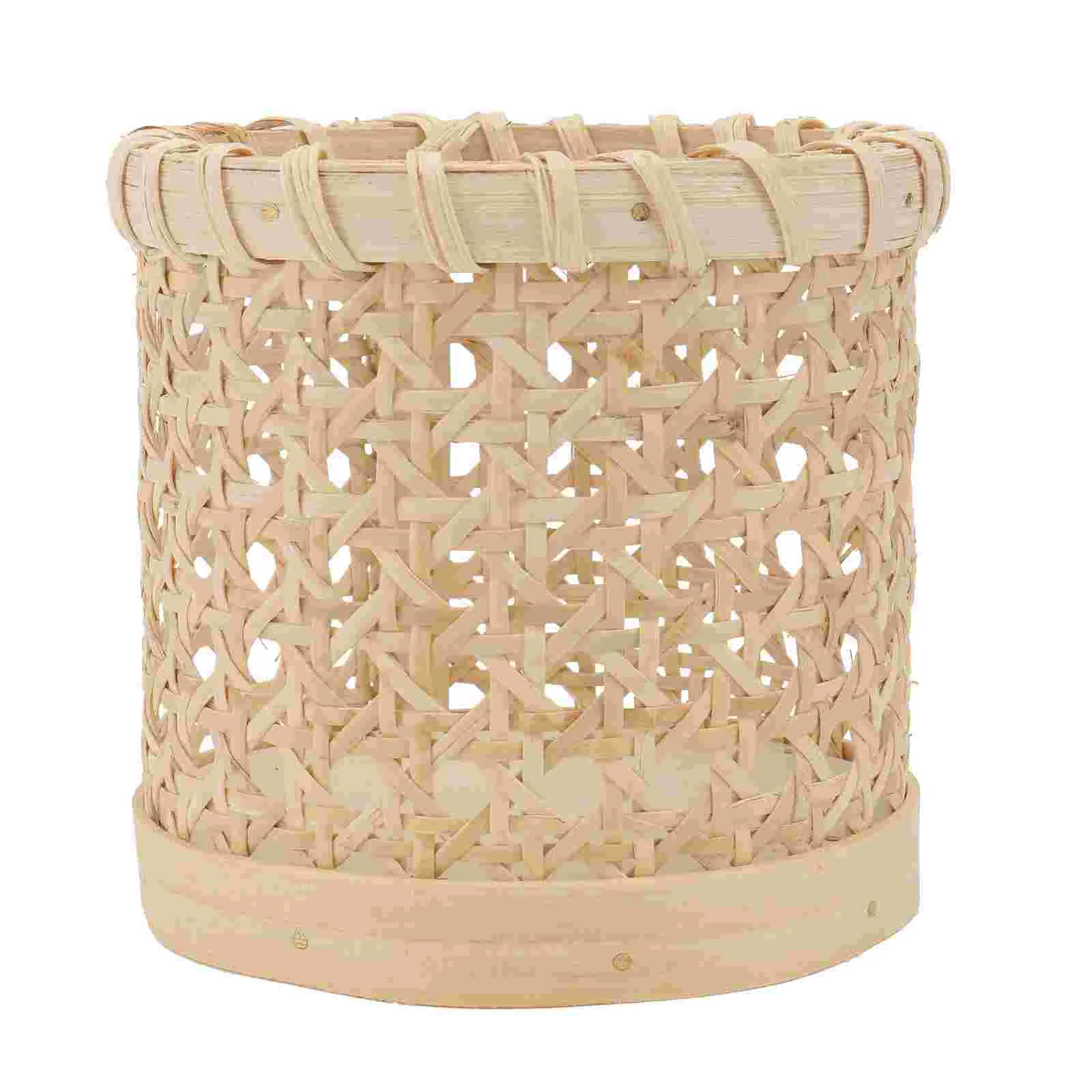 Rattan Pen Holder Storage Basket Decorative Baskets Sundries Container Woven Penholder Stationary