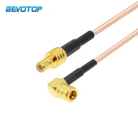 1pcs smb male plug to smb female right angle jackrg316 cable high quality pigtail jumper rf connector 50 ohm low loss 10cm 10m