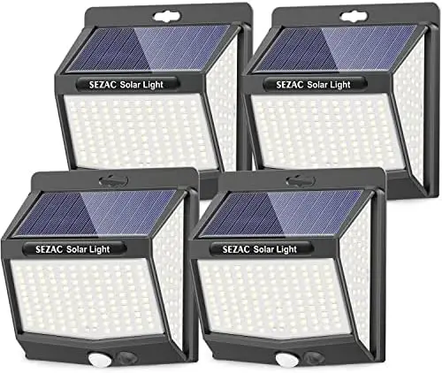 

Outdoor sunshine [6 packs/3 models] 270 ° ultra bright solar LED spotlight with motion sensor, IP65 solar lights for gardens, g