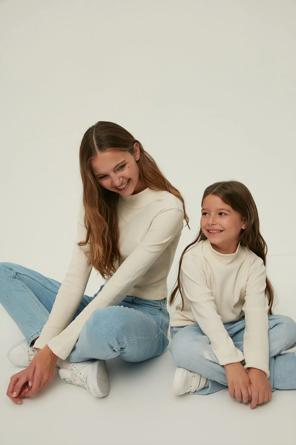 

Recycle Ribbed Female Child Knitted T-Shirt TKDAW22TS0203