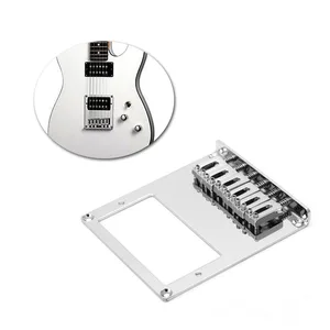 TL Electric Guitar Bridge 6 String Square Saddle for Telecaster Guitar Double Pickup Hole