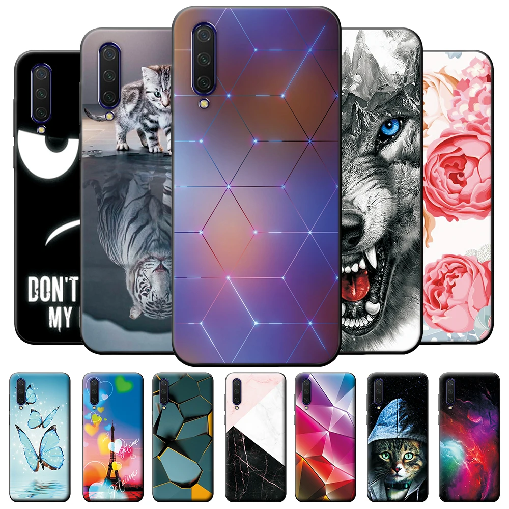 Чехол для Xiaomi Mi A3, мягкий силиконовый милый силиконовый чехол с волком для Xiaomi CC9E, защитный бампер