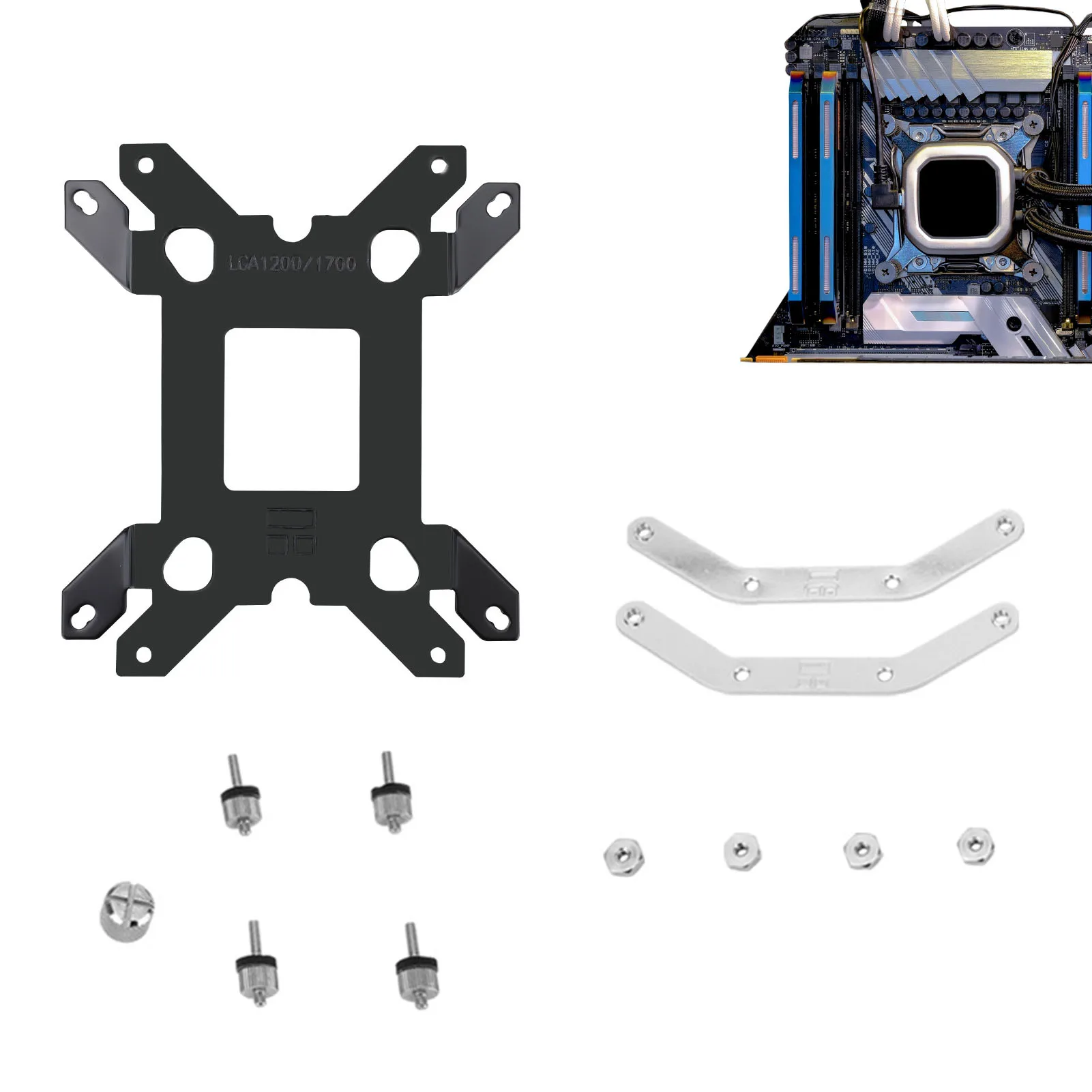

LGA 1700 CPU фиксированный сборный монтажный комплект обновления для кулеров процессора радиатор базовый монтажный комплект для процессора 12 п...