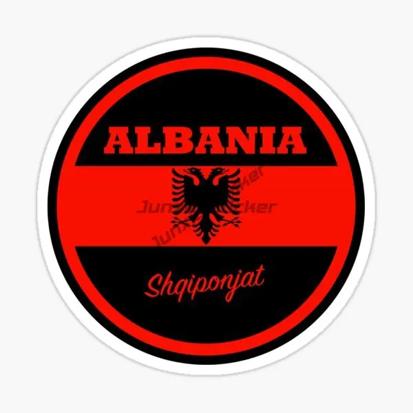 AL Албания флаг карта национальный герб Орел креативная наклейка из ПВХ для