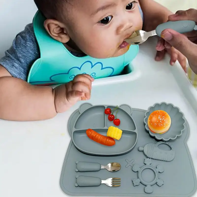 Детская силиконовая разделенная присоска 6 шт.