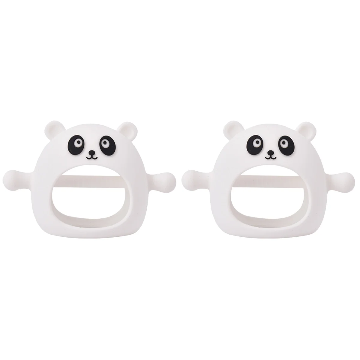 

2pcs Cartoon Infant Teething Teething Teething Mitten