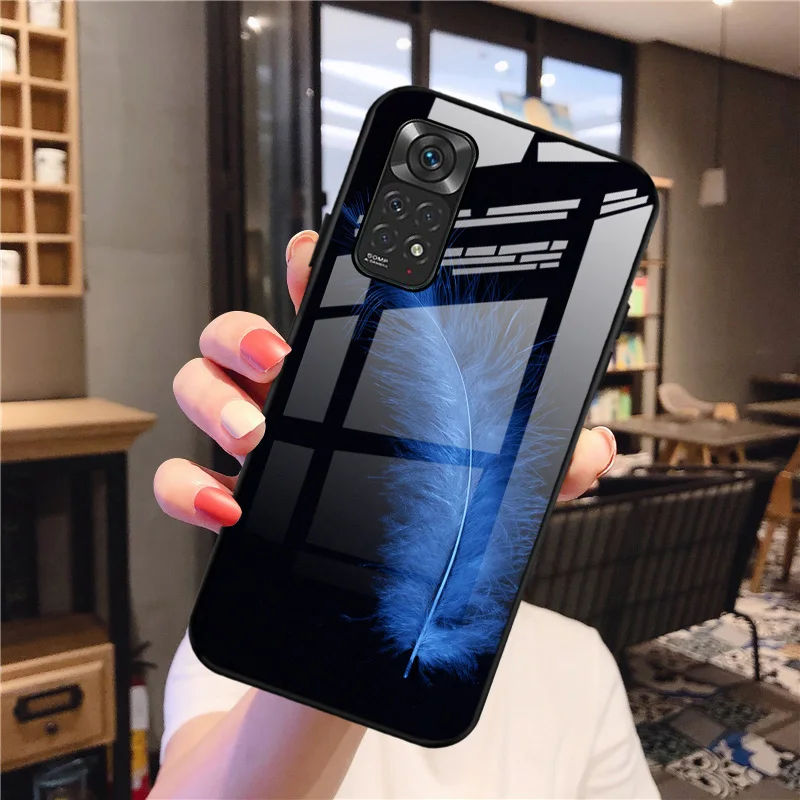 Чехол для Xiaomi Redmi Note 12 Pro чехол 11 Lite 5G NE 10T 11T 11S 9 8 Poco X5 чехлы из закаленного стекла