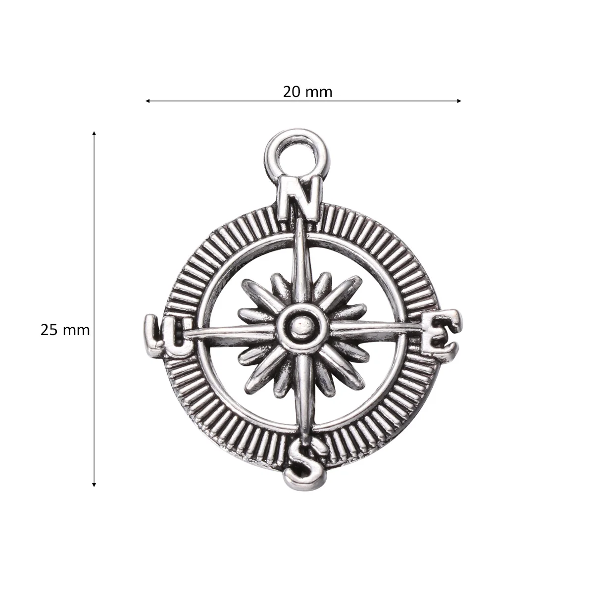 50pcs Graduation Charms Pendant Graduation Compass Pendants Charm for Bracelets Chain Necklace Craft Jewelry Making Accessories