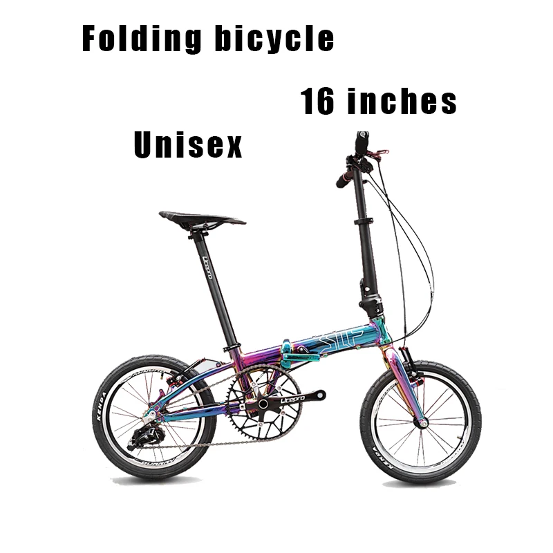 

FELICE folding bicycle Adult Male Female Durable Portable 16 inch Aluminum folding bicycle Sports folding bicycle 3-speed