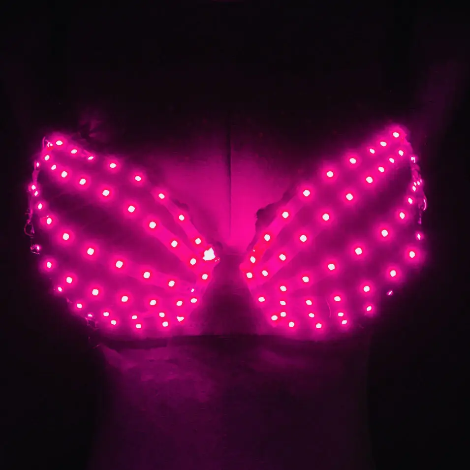 

Girl Women Cosplay Clubwear Halloween Cloth Flash Diamond Bras LED Bra Party Bar Dance led Top Sexy Girl Light Up Costume Cloth