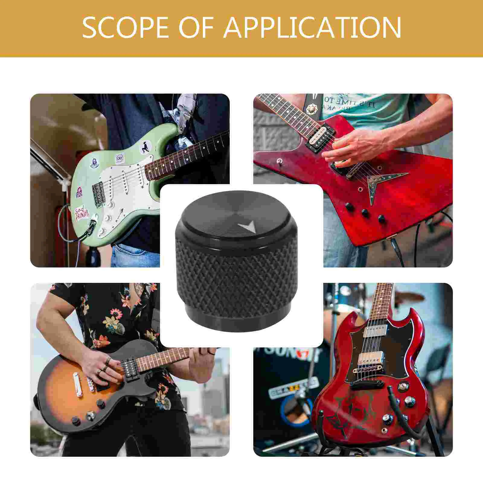 4 шт. ручка громкости полезные басовые ручки металлическое управление гитарой