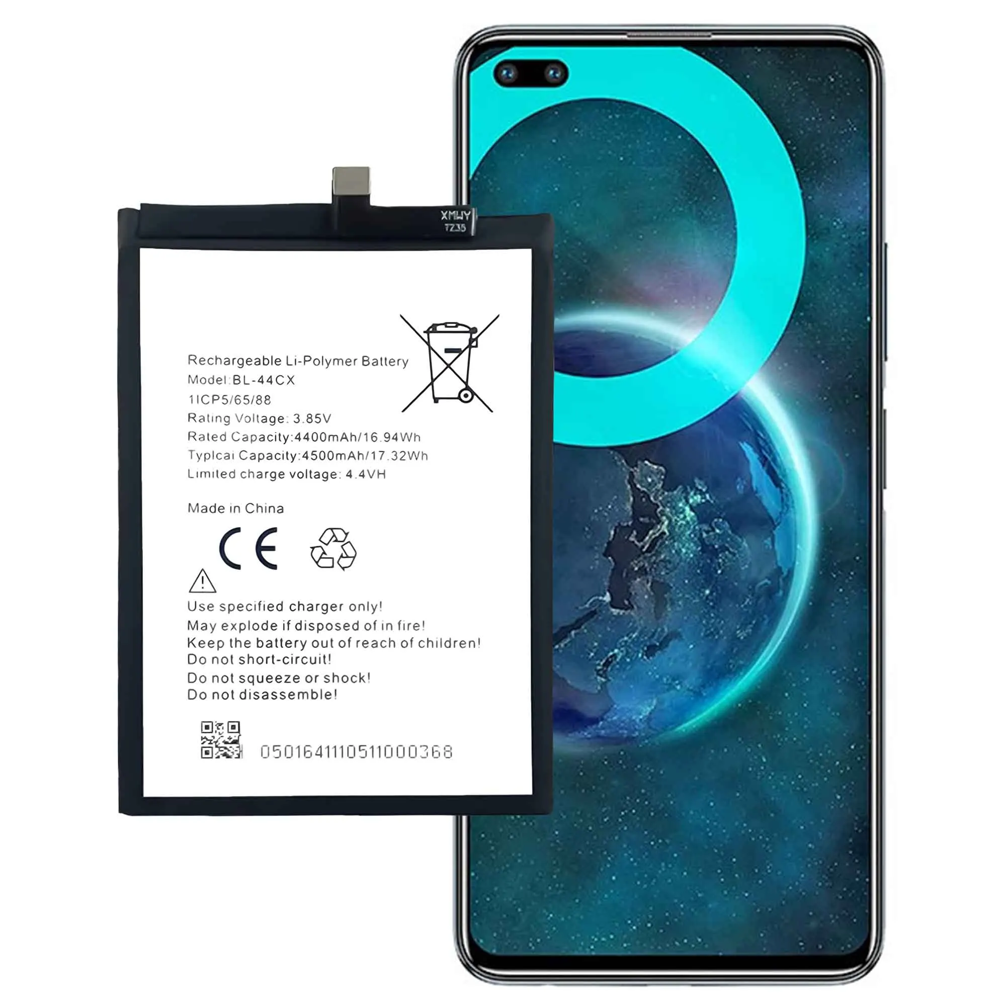 compatible for infinix x687zero 8ce9 bl44cx 4500mah phone battery series free global shipping