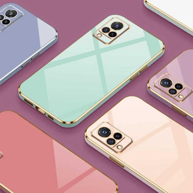 Жесткая матовая Противоударная задняя крышка для vivo V21