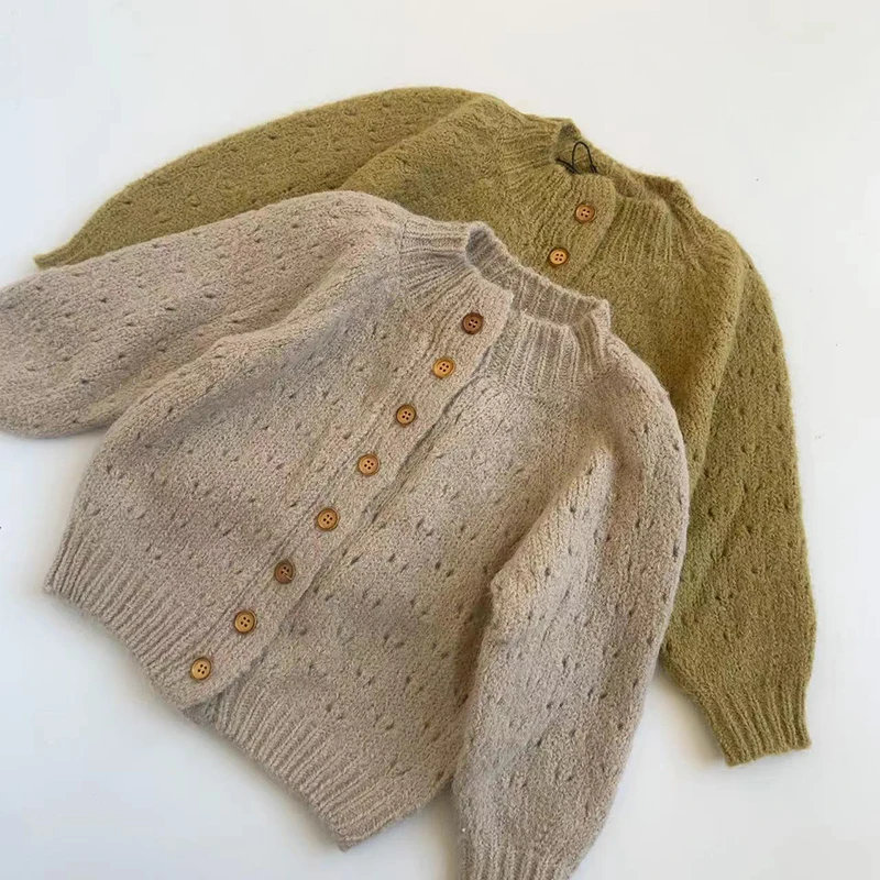 

Autumn and Winter Baby Knitted Cardigan Kids jacquard Sweater Baby Boys Girls Jacket Coat Infant Toddler Long-sleeve Knitwear