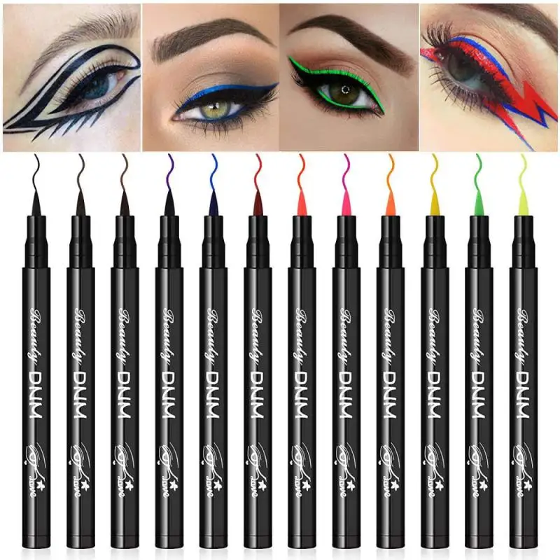 

DNW 8/12Color Matte Liquid Eye Liner Pen Lasting Charming Sexy Water Proof Smudge-proof Eyeliner Portable Makeup Cosmetics TSLM1