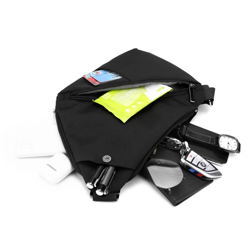 Casual Men Ultra Thin Anti-theft Small Chest Bag Mini Cross Body Bags Male One Shoulder Sling Bag for Travel Boy Sports Bag