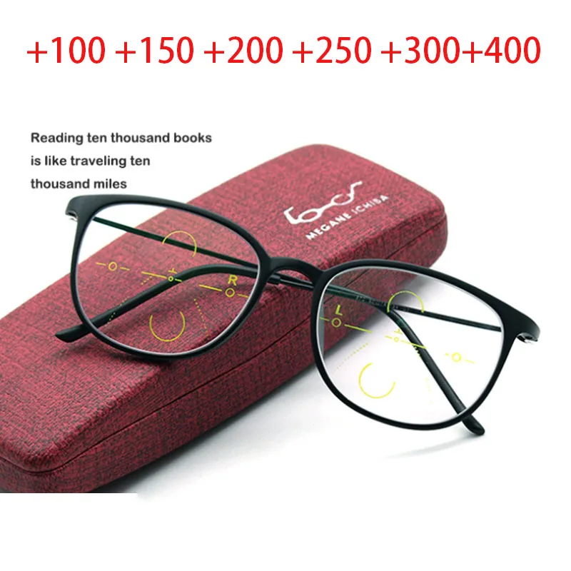 

Multifocal Progressive Optical Reading Glasses Men Women Presbyopia Ultralight Eyewear TR90 Frame +1.0 +1.5 +2.0 +3.0 +4.0