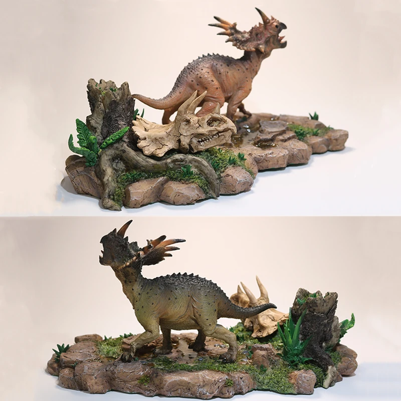 

Модель динозавра JJM Styracosaurus, фигурка животного, Декор, коллекционная деталь для детей, взрослых, детей, подарок на Рождество