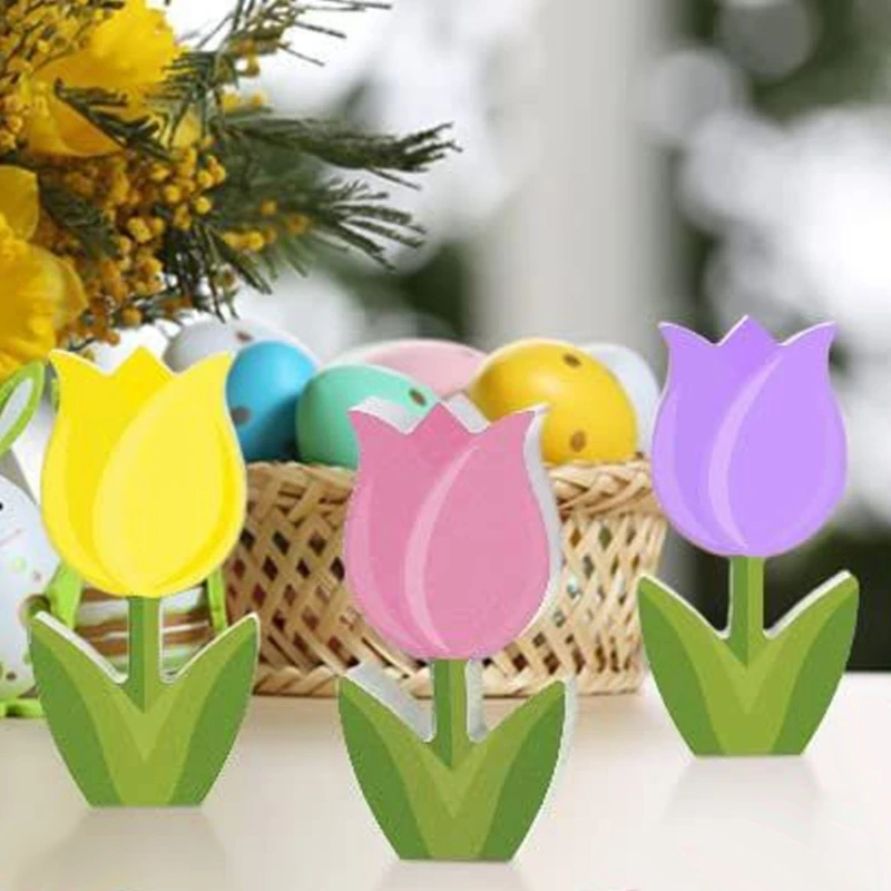 Тюльпаны цветочные фигурки центральные цветы подарок матери украшение